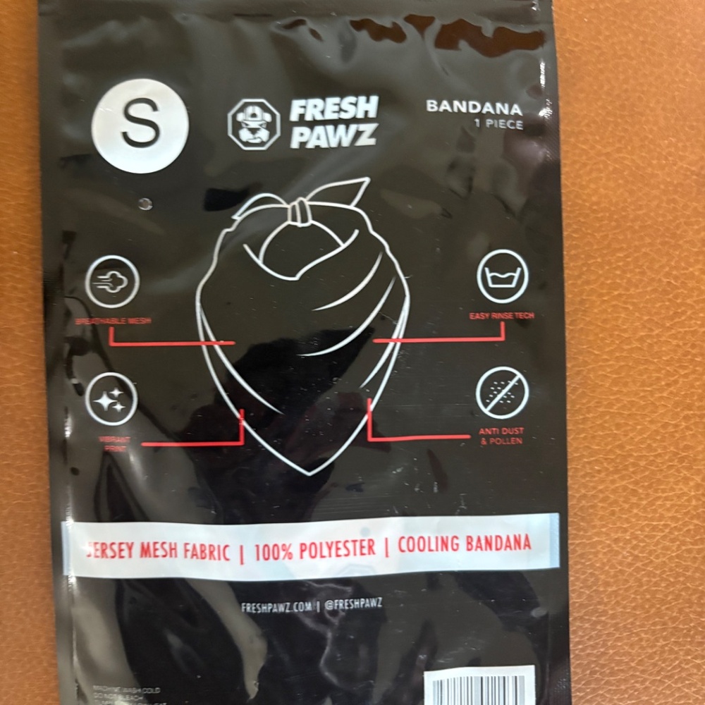 Fresh Pawz G-Pattern Dog Cooling Bandana - SZ Sm - Picture 11 of 15